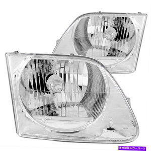 US�w�b�h���C�g Anzo Headlights 111030�N���AW / Chrome Housing 1997-2003 Ford F-150 Anzo Headlights 111030 Clear W/Chrome Housing 1997-2003 Ford F-150