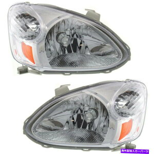 US�w�b�h���C�g Headlight 2003 2004 2005 2005 2005�N�̃g���^�G�R�[����2pc Headlight Set For 2003 2004 2005 Toyota Echo Left and Right With Bulb 2Pc�y���s�A���i�z