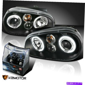 USwbhCg FIT 1999-2005 VWStGTI R32 MK4ubNvWFN^[wbhCg+ H1nQd Fit 1999-2005 VW Golf GTI R32 MK4 Black Projector Headlights+H1 Halogen Bulbs