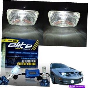USwbhCg Pontiac Trans am 19982002N܂łLEDwbhCgHeadlamps Real Glass OEM̊O LED Headlights Headlamps for Pontiac Trans Am 1998 to 2002 Real Glass OEM Look