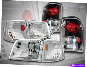 USwbhCg 93-97tH[hW[NAwbhCg+R[i[Cg+ubNAebc@e[Cg 93-97 FORD RANGER CLEAR HEADLIGHTS + CORNER LIGHTS + BLACK ALTEZZA TAIL LIGHTS