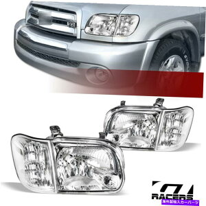 USwbhCg 2005N2006NTundra_u/ZRCAN[nEWOwbhCg+R[i[MNB For 2005-2006 Tundra Double/Sequoia Chrome Housing Headlights+Corner Signal Nb