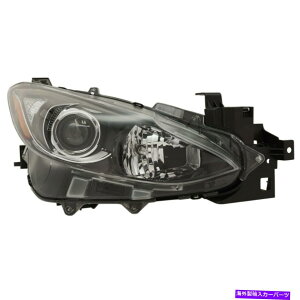 USwbhCg 2014N2015N2015N}c_3nb`obN܂̓Z_EdJ[p Headlight For 2014 2015 2016 Mazda 3 Hatchback or Sedan Right With Bulb CAPA