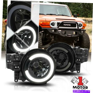 USwbhCg ubN/X[N* LEDCgo[DRL * 07-14g^FJN[U[̂߂̃wbhCgwbhv Black/Smoke *LED LIGHT BAR DRL* Headlight Head Lamp for 07-14 Toyota FJ Cruiser