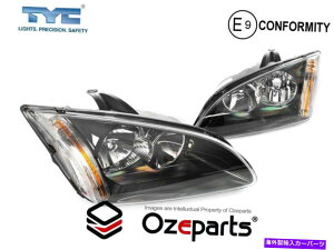 USwbhCg Ford Focus LS LS LT Hatch Sedan 2005~2009̃ZbgyALH + RHwbhCgvubN Set Pair LH+RH Head Light Lamp Black For Ford Focus LS LT Hatch Sedan 2005~2009