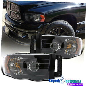USwbhCg 2002-2005 RAM 1500 RAM 2003-2005 2500 3500ubNvWFN^[wbhCg For 2002-2005 Ram 1500 Ram 2003-2005 2500 3500 Black Projector Headlights