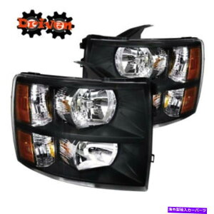 US�w�b�h���C�g 07-13�V�{���[Silverado 1500 2500 3500 HD�w�b�h���C�g�u���b�N�n�E�W���O�N���A For 07-13 CHEVY SILVERADO 1500 2500 3500 HD HEADLIGHTS BLACK HOUSING CLEAR