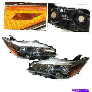 USwbhCg 2015N2016N2017N2017N2017N̂߂̌vWFN^[̃wbhCgubNnEWO Replacement Projector Headlights Black Housing For 2015 2016 2017 Toyota Camry