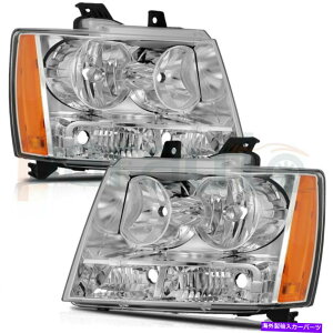 USwbhCg Chevy Suburban 2007-2014wbhCgAZuLEDvɃtBbg镔iyA Fit For Chevy Suburban 2007-2014 Headlight Assembly Led Lamps Replace Parts Pair