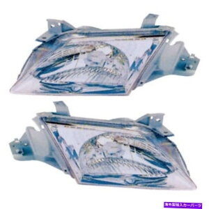 USwbhCg wbhCgtgvyAZbg00-01 Mazda MPVE Headlights Front Lamps Pair Set for 00-01 Mazda MPV Left & Right