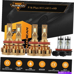USwbhCg Y}LV}2016-2018 LED[r[wbhCg+tHOvdR{Lbg For Nissan Maxima 2016-2018 LED High Low Beam Headlight+Fog Light Bulb Combo kit