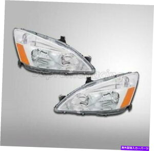 USwbhCg 2003-2007z_AR[h2/4 DRN[y/Z_̂߂̍+EuwbhCg Left + Right Replacement Headlight For 2003-2007 Honda Accord 2/4 DR Coupe/Sedan