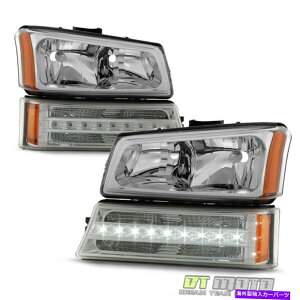 USwbhCg 2003-2006 Chevy Silverado 1500 2500 3500wbhCgLED DRLop[MCg 2003-2006 Chevy Silverado 1500 2500 3500 Headlights LED DRL Bumper Signal Lights