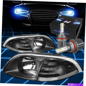 USwbhCg FIT 1999-2003tH[hEBhXX^[OEX^CwbhCgW / LEDLbg+N[t@ubN/NA Fit 1999-2003 Ford Windstar OE Style Headlights w/LED Kit+Cool Fan Black/Clear