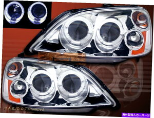 US�w�b�h���C�g 01 02 03�z���_�V�r�b�N�v���W�F�N�^�[�w�b�h���C�g�N���[���c�C���n���[ Fit For 01 02 03 HONDA CIVIC PROJECTOR HEADLIGHTS CHROME TWIN HALO