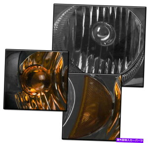 USwbhCg 2004N2008ÑV{[Malibủ̌wbhCgwbhvW / LEDMDRL FOR 2004-2008 CHEVY MALIBU SMOKE REPLACEMENT HEADLIGHT HEADLAMP W/LED SIGNAL DRL