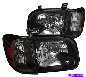 USwbhCg Headlights 2005-2007g^chubNnEWOwbhvZbgyA Headlights Fit For 2005-2007 Toyota Tundra Black Housing Heads Lamps Set Pair