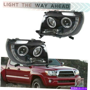 USwbhCg Halogen LEDvWFN^[wbhCg2005-2011g^^R}vi[Xi[ Halogen LED Projector Headlights For 2005-2011 Toyota Tacoma Pre Runner X Runner