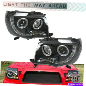 USwbhCg 2005-2011g^^R}vi[Xi[nQLED̂߂̃vWFN^wbhCg Projector Headlights For 2005-2011 Toyota Tacoma Pre Runner X Runner Halogen LED