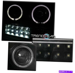 USwbhCg 1999N2004NW[vOh`FL[n[LEDvWFN^[wbhCgwbhvubN FOR 1999-2004 JEEP GRAND CHEROKEE HALO LED PROJECTOR HEADLIGHTS HEADLAMPS BLACK