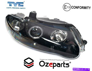 USwbhCg RHEwbhCgubNn[GWFAC̓z[fRhvx vuAebc@ RH Right Hand Head Light Black HALO ANGEL EYE For Holden Commodore VX VU Altezza