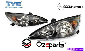 US�w�b�h���C�g Toyota Camry CV36�V���[�Y1 2002~2004�̂��߂�LH + Rh�w�b�h���C�g�����v�u���b�N�̃Z�b�g�y�A Set Pair of LH+RH Head Light Lamp Black For Toyota Camry CV36 Series 1 2002~2004�y���s�A���i�z