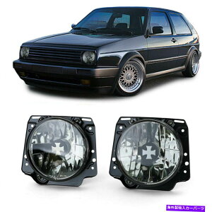 USwbhCg VWStMK2X[NACANXnQH7wbhCg1983-1991f VW GOLF MK2 SMOKED IRON CROSS HALOGEN H7 HEADLIGHTS 1983-1991 MODEL