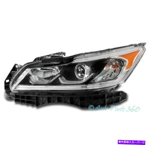 USwbhCg 16-17z_AR[hLXZ_nQvWFN^[wbhCgNhCo[ For 16-17 Honda Accord LX Sedan Halogen Projector Headlight Chrome Driver Left