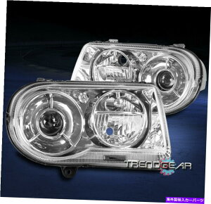 USwbhCg 2005-2010 Chrysler 300CvWFN^[wbhCgwbhvvN[LHZbg FOR 2005-2010 CHRYSLER 300C PROJECTOR HEADLIGHTS HEADLAMPS LAMP CHROME LH+RH SET