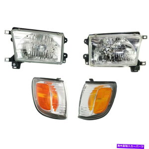 USwbhCg wbhCgR[i[CghCoqLbg99-02g^4Runner HeadLight Corner Light Driver Passenger Kit Set of 4 for 99-02 Toyota 4Runner