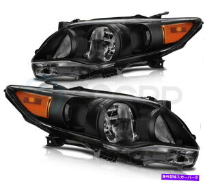 USwbhCg tBbg2011-2013g^J[tgwbhCgAZu+EZbg Fits 2011-2013 Toyota Corolla Front Headlights Assembly Left + Right Sides Set