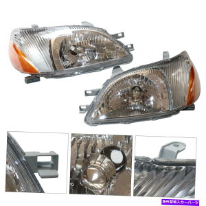 US�w�b�h���C�g Headlight 2000 2001 2002 2002�N�g���^�G�R�[���E1�y�A�w�b�h�����v Headlight Set For 2000 2001 2002 Toyota Echo Left and Right 1 Pair Headlamps�y���s�A���i�z