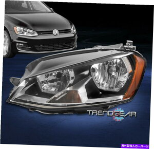 USwbhCg 2015N2016N2017NVWSt/ GTI MK7nQwbhCgvubNhCo[LH For 2015 2016 2017 VW Golf/GTI Mk7 Halogen Headlight Lamp Black Driver Left LH