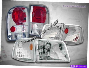 USwbhCg 93-97tH[hW[NAwbhCg+R[i[Cg+NAAebc@e[Cg 93-97 FORD RANGER CLEAR HEADLIGHTS + CORNER LIGHTS + CLEAR ALTEZZA TAIL LIGHTS