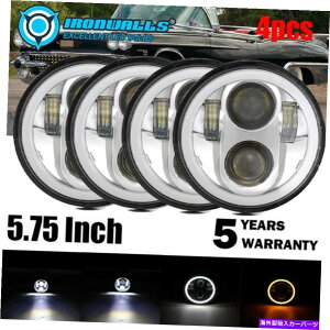 USwbhCg 4s[X5-3 / 4 "5.75" LEDvWFN^[wbhCgDRLtBbgCadillac Eldorado 1958-1974 4pcs 5-3/4" 5.75" LED Projector Headlights DRL Fit Cadillac Eldorado 1958-1974