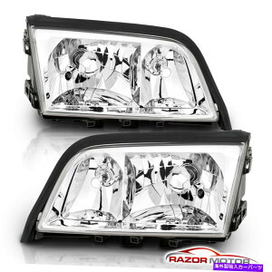 USwbhCg 1994-2000ZfX - xcW202 CNX4DRZ_t@Ng[X^CN[wbhCg 1994-2000 Mercedes-Benz W202 C-Class 4DR Sedan Factory Style Chrome Headlights