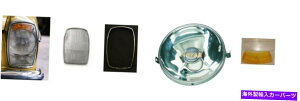 USwbhCg [tbg^wbhCgYKXtN^[tHOMZbgtBbgZfXW114 W Euro Flat Type Headlight Lens Glass Reflector Fog Signal Set Fit Mercedes W114 W