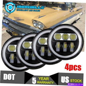 USwbhCg 4×5.75C`LEDvWFN^[wbhCgpxDRLtBbgV{[rXP[1958-1972 4x 5.75"inch LED Projector Headlight Angle Eyes DRL Fit Chevy Biscayne 1958-1972