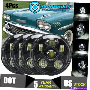 USwbhCg 4×5.75 "5-3 / 4"vWFN^[LEDwbhCgNAHi / Lo Fit Chevy Impala 1958-1976 4x 5.75" 5-3/4" Projector LED Headlights Clear Hi/Lo Fit Chevy Impala 1958-1976