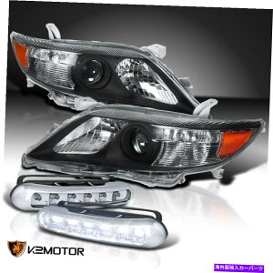 USwbhCg 2010-2011g^JubNvWFN^[wbhCg+ 6-LEDtHOop[v For 2010-2011 Toyota Camry Black Projector Headlights+6-LED Fog Bumper Lamps