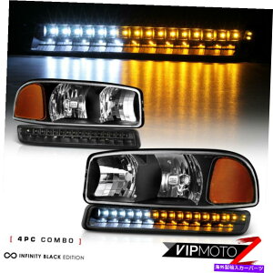 USwbhCg [tLEDop[Cg]ubN1999-2006 GMCVG1500 Yukon XL 4PCwbhCg [FULL-LED BUMPER LIGHTS] Black 1999-2006 GMC Sierra 1500 Yukon XL 4PC Headlights