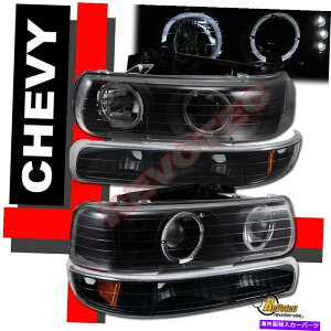 USwbhCg 99-02 Silverado 00-06 Tahoe Suburban HalovWFN^[wbhCgW /op[Cg 99-02 Silverado 00-06 Tahoe Suburban Halo Projector Headlights w/ Bumper Lights