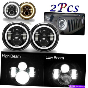 USwbhCg Chevy GMCsbNAbvgbNp7 'C`LEDwbhCgDRLn[CgH4 H13A_v^[ 7'' Inch LED Headlight DRL Halo Light H4 H13 Adapter For CHEVY GMC Pickup Truck
