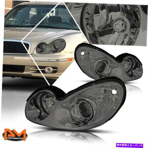 USwbhCg 02-05 Hyundai Sonata̎ւvWFN^[̃wbhCg/vNATChX[N For 02-05 Hyundai Sonata Replacement Projector Headlight/Lamp Clear Side Smoked