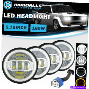 USwbhCg 4s[X5-3 / 4 "5.75"NLEDwbhCgDRL Angel Eyes Ring 1970-1981 Fiat 4Pcs 5-3/4" 5.75" Chrome LED Headlights DRL Angel Eyes Ring for 1970-1981 Fiat