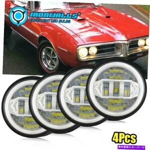 US�w�b�h���C�g 4X 5-3 / 4 5.75 LED�w�b�h���C�g�����O�^�[���V�O�i���t�B�b�g�V�{���[�C���p���G���J�~�m�G�X�e�[�g�t�B�b�g 4x 5-3/4 5.75 LED Headlight Ring Turn Signals Fit Chevy Impala El Camino Estate