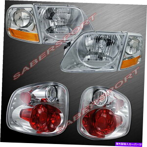 USwbhCg 2001~2003 F-150 Superclew Flaresidê߂̃R{wbhCg+R[i[+e[Cg Combo Headlights + Corner + Taillights for 2001-2003 F-150 SuperCrew Flareside