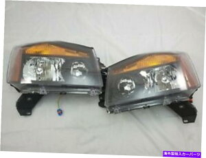 USwbhCg 2004N - 2015NY^C^/ 2004-07 ArmadǎwbhCgZbgA FOR 2004- 2015 Nissan TITAN/ 2004-07 ARMADA Replacement Headlight Set, BLACK