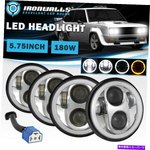 USwbhCg 5.75 "5-3 / 4 LEDNwbhCgHi-Lo Drl Angel Eyes for 1970-1981 Fiat 124 131 5.75" 5-3/4 LED Chrome Headlight Hi-Lo DRL Angel Eyes for 1970-1981 Fiat 124 131