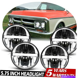 USwbhCg 4s[Xhbg5 3/4 "5.75"vWFN^[HI / LO + DRL LEDwbhCgV[r[vd 4PCS DOT 5 3/4" 5.75" Projector Hi/Lo+DRL LED Headlights Sealed Beam Lamp Bulbs